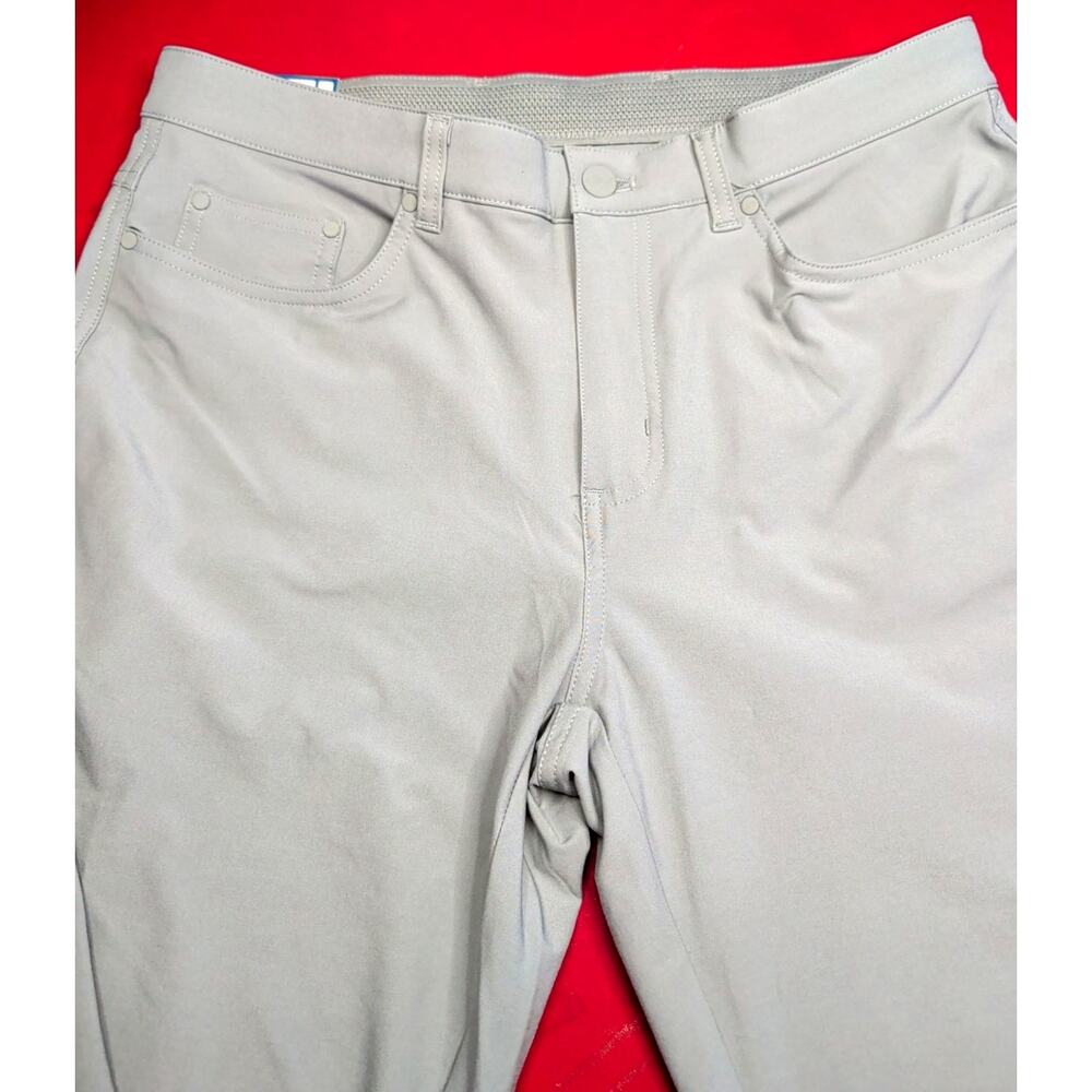 Greg Norman Mens 5 Pocket Pants Elastic Waist Stretch Tech Golf Pants New 32x34